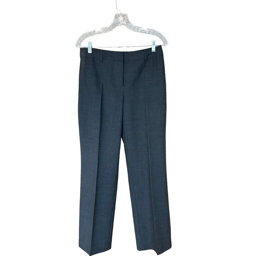 Jones New York Platinum Collection Lightweight Wool Pants - Trousers Gray Size 4